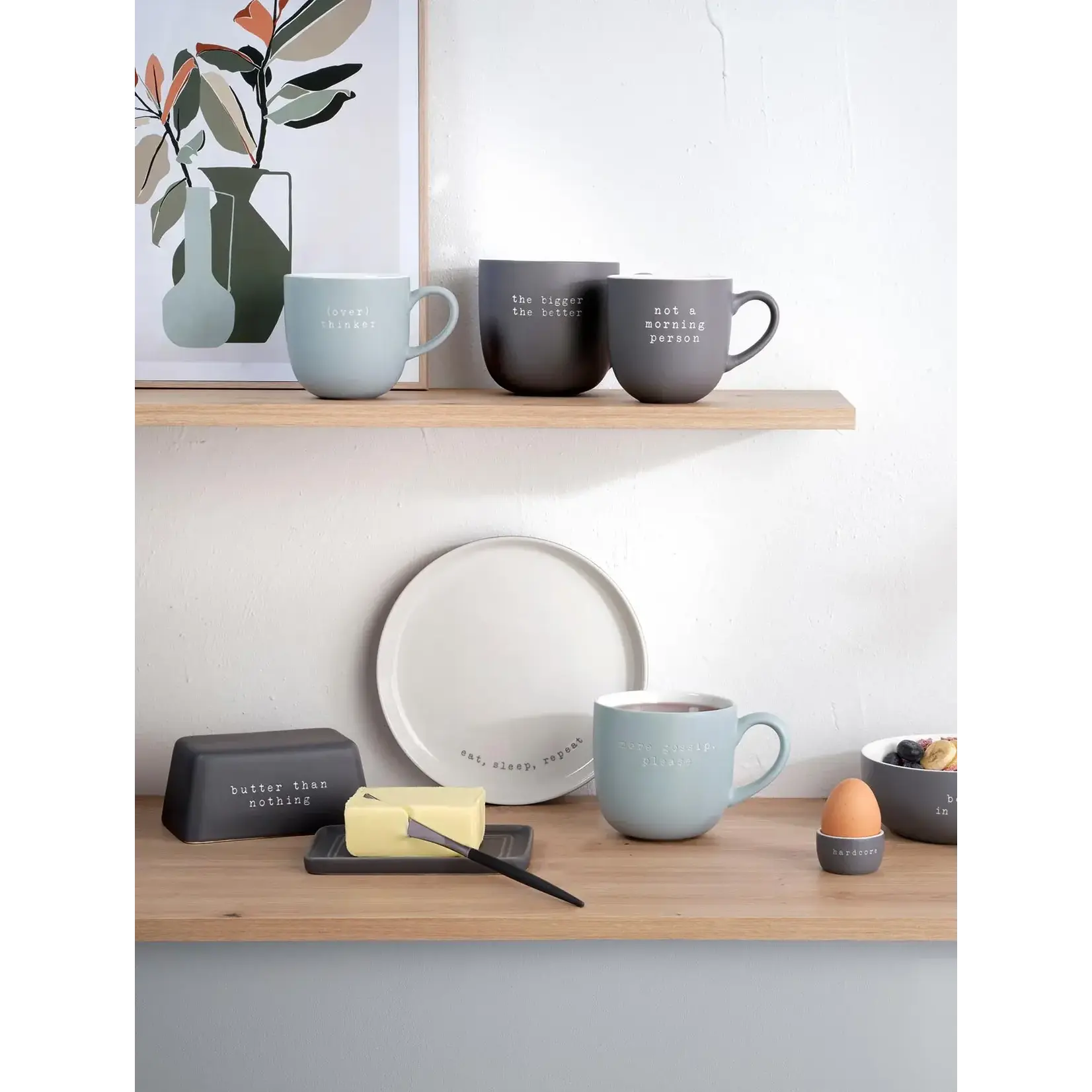 ASA Selection Asa Selection Hey! 22 cm dessert plate Eat, Sleep, Repeat 22 cm bord  Asa 17144277