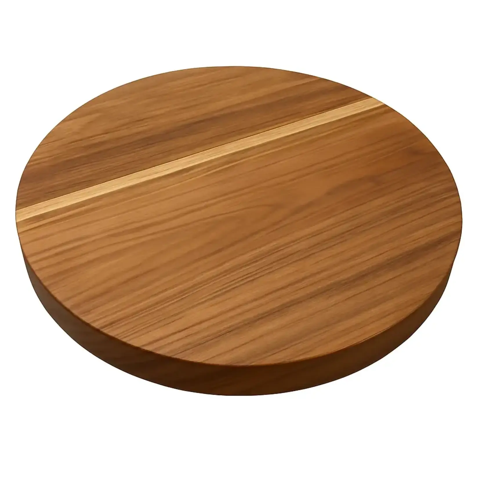 Diverse Merken Ronde snijplank teakhout Ø 45 cm hoog 6 cm hakblok Basic Culinair teak BC1079