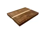 Diverse Merken rechthoekige snijplank teakhout 60x40x3 cm snijplank Basic Culinair teak BC1074