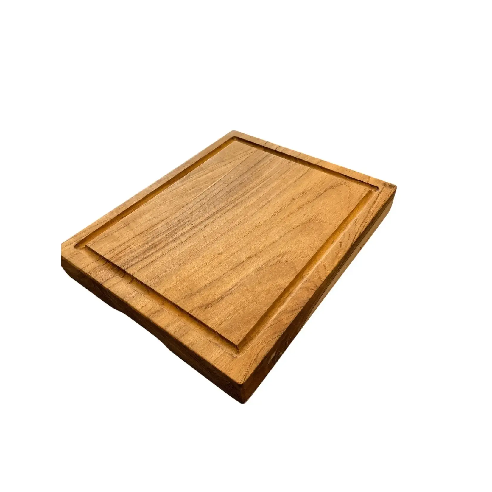 Diverse Merken rechthoekige snijplank teakhout 40x30x4 cm snijplank Basic Culinair teak BC1076