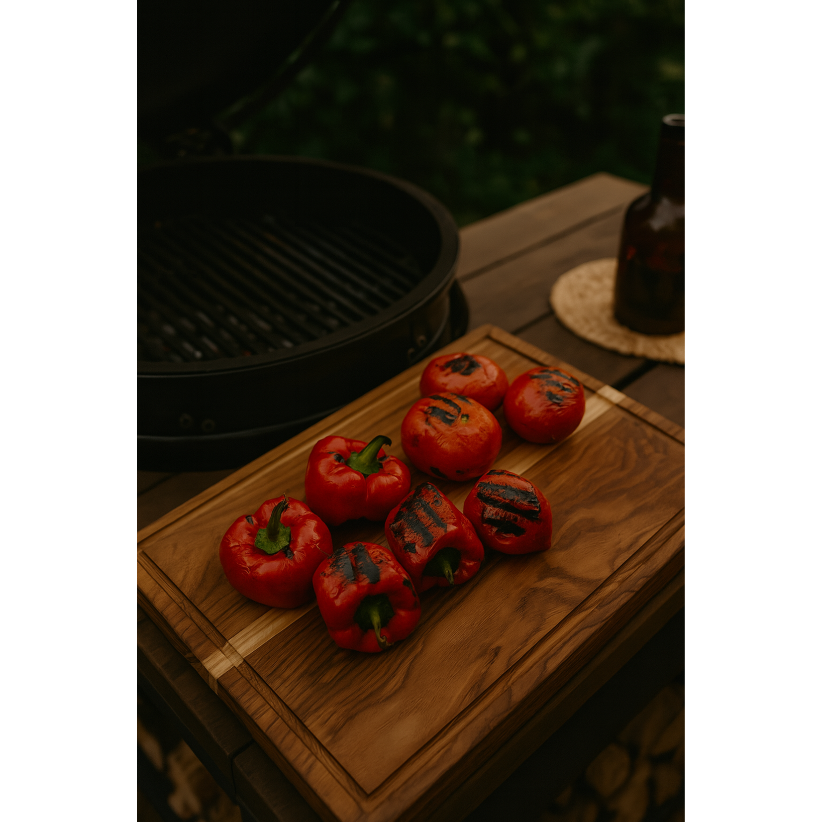 Diverse Merken rechthoekige snijplank teakhout 45x35x4 cm snijplank Basic Culinair teak BC1077