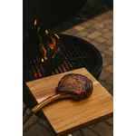 Diverse Merken Vierkante snijplank teakhout 50x50x6 cm snijblok Basic Culinair teak BC1078