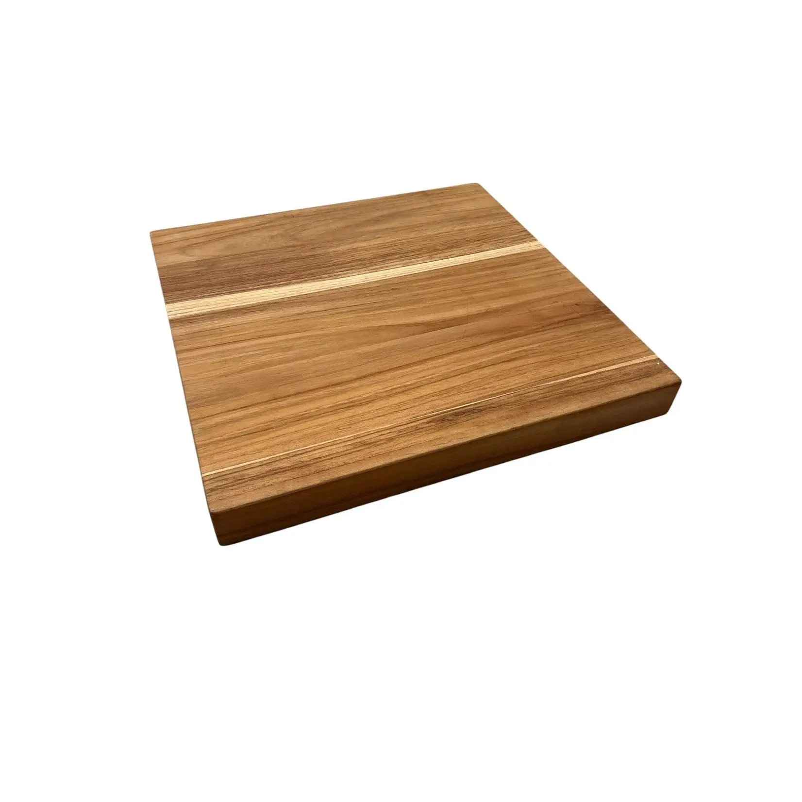 Diverse Merken Vierkante snijplank teakhout 50x50x6 cm snijblok Basic Culinair teak BC1078