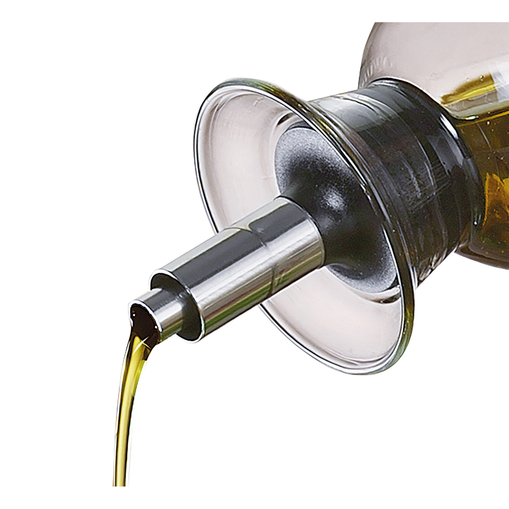 Cilio 450 ml niet knoeiende olie fles grijs glas Cilio Liguria ollie of azijn fles 450 ml Cilio 107265