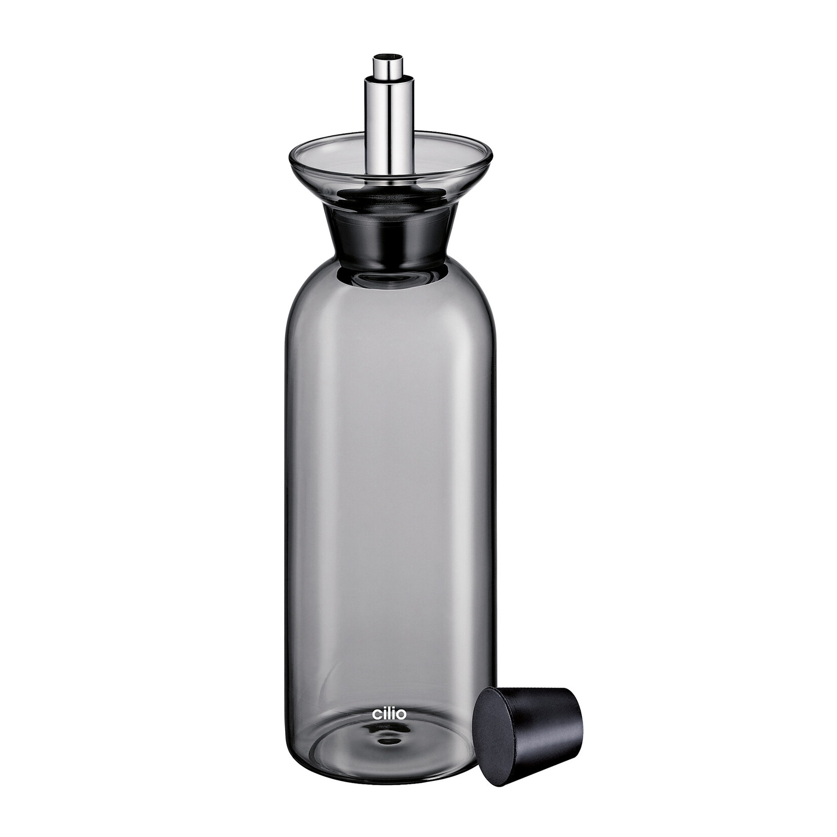 Cilio 450 ml niet knoeiende olie fles grijs glas Cilio Liguria ollie of azijn fles 450 ml Cilio 107265