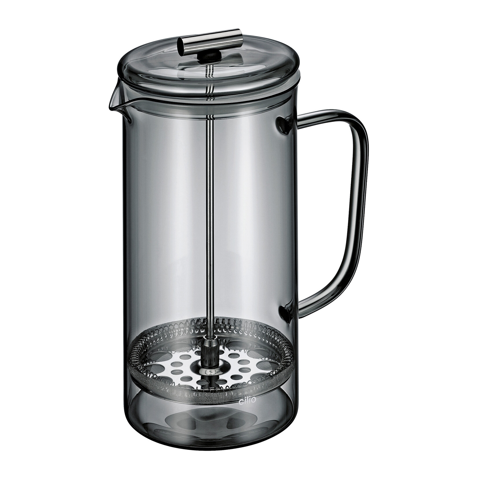 Cilio Cilio Veneto grijs glazen 8 kops cafetiere koffiemaker helder glas Cilio 343434