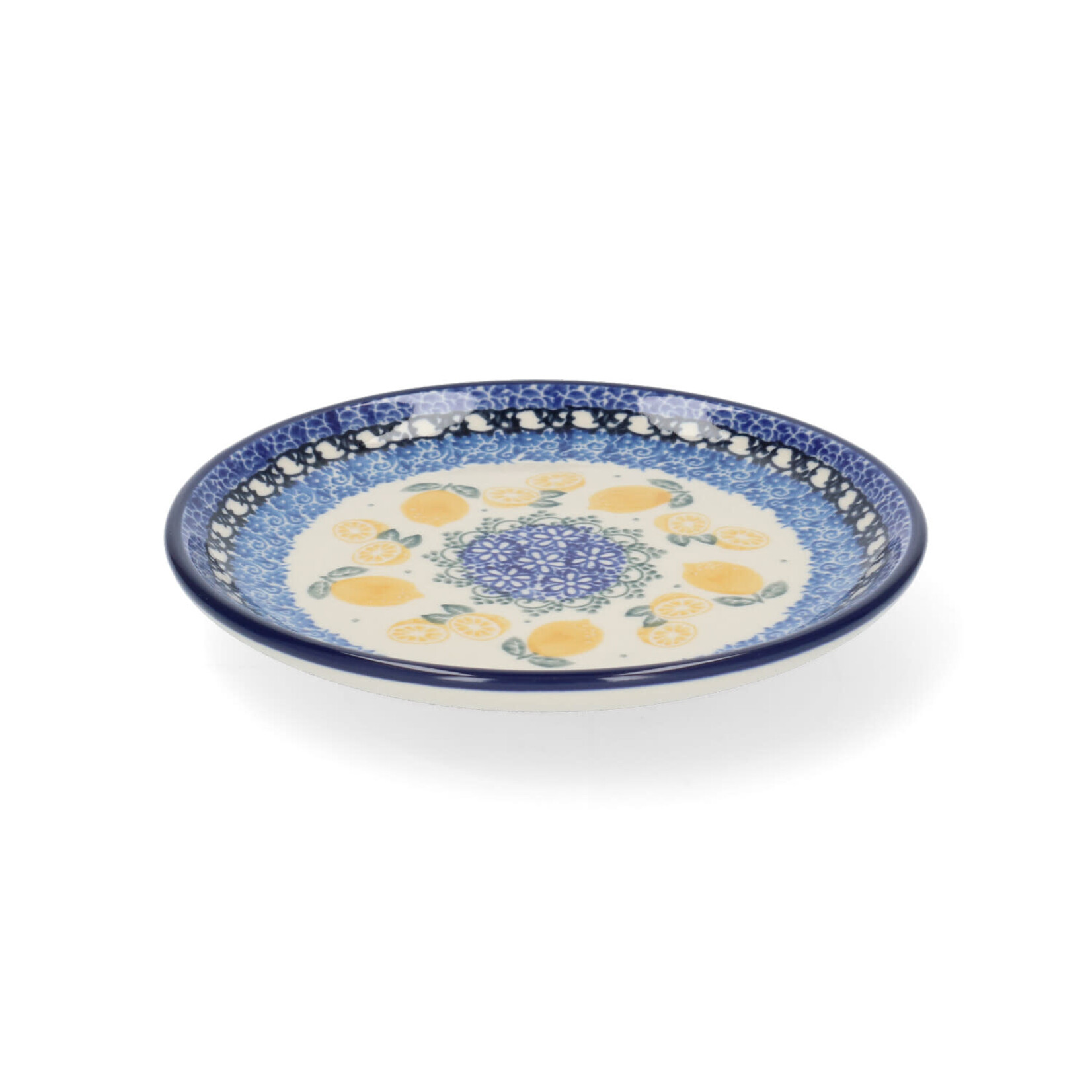 Bunzlau Castle Bunzlau Castle gebaksbord  Cake dish bord 16 cm Lemons Bunzlau Castle 1261-3495