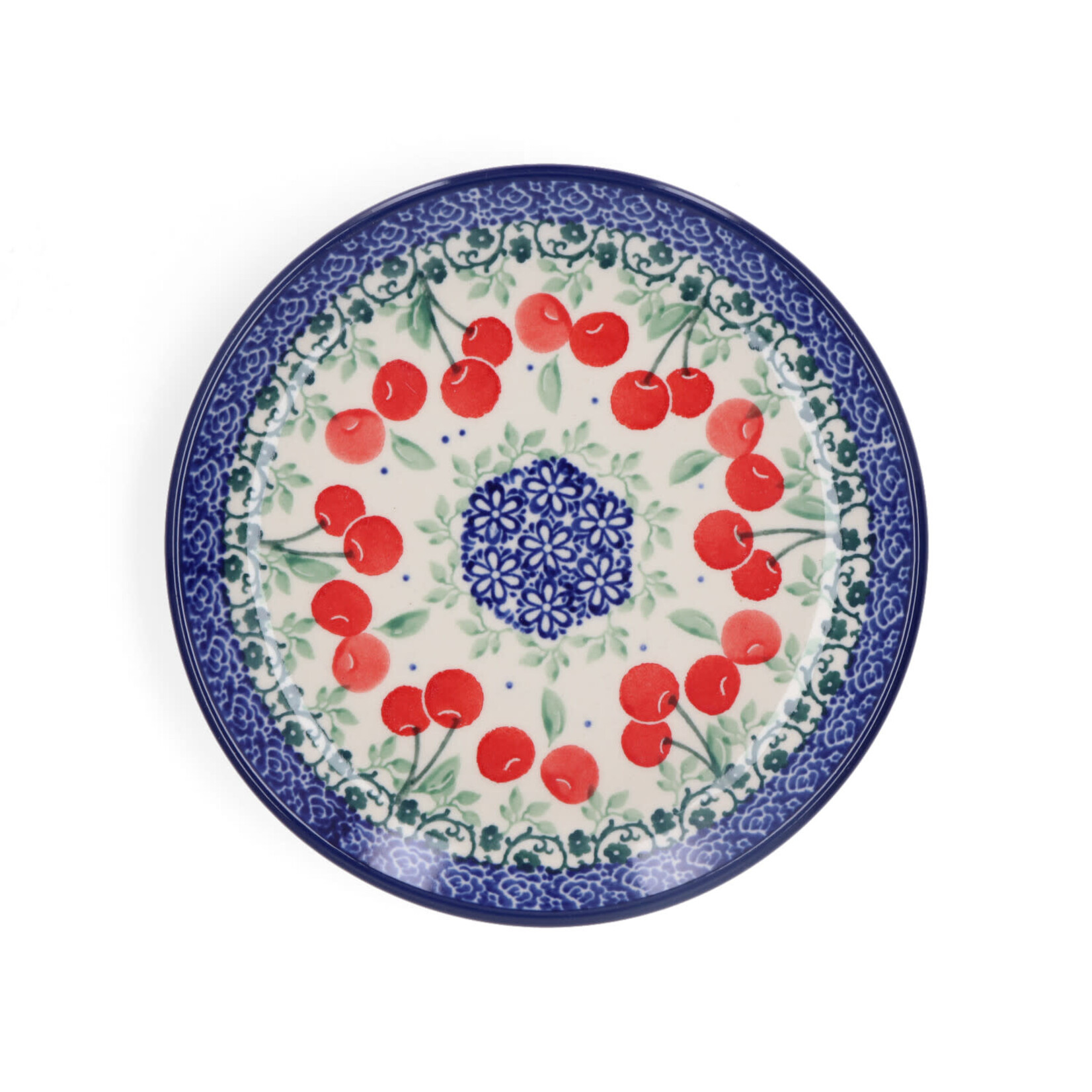 Bunzlau Castle Bunzlau Castle gebaksbord  Cake dish bord 16 cm Cherries Bunzlau Castle 1261-3496