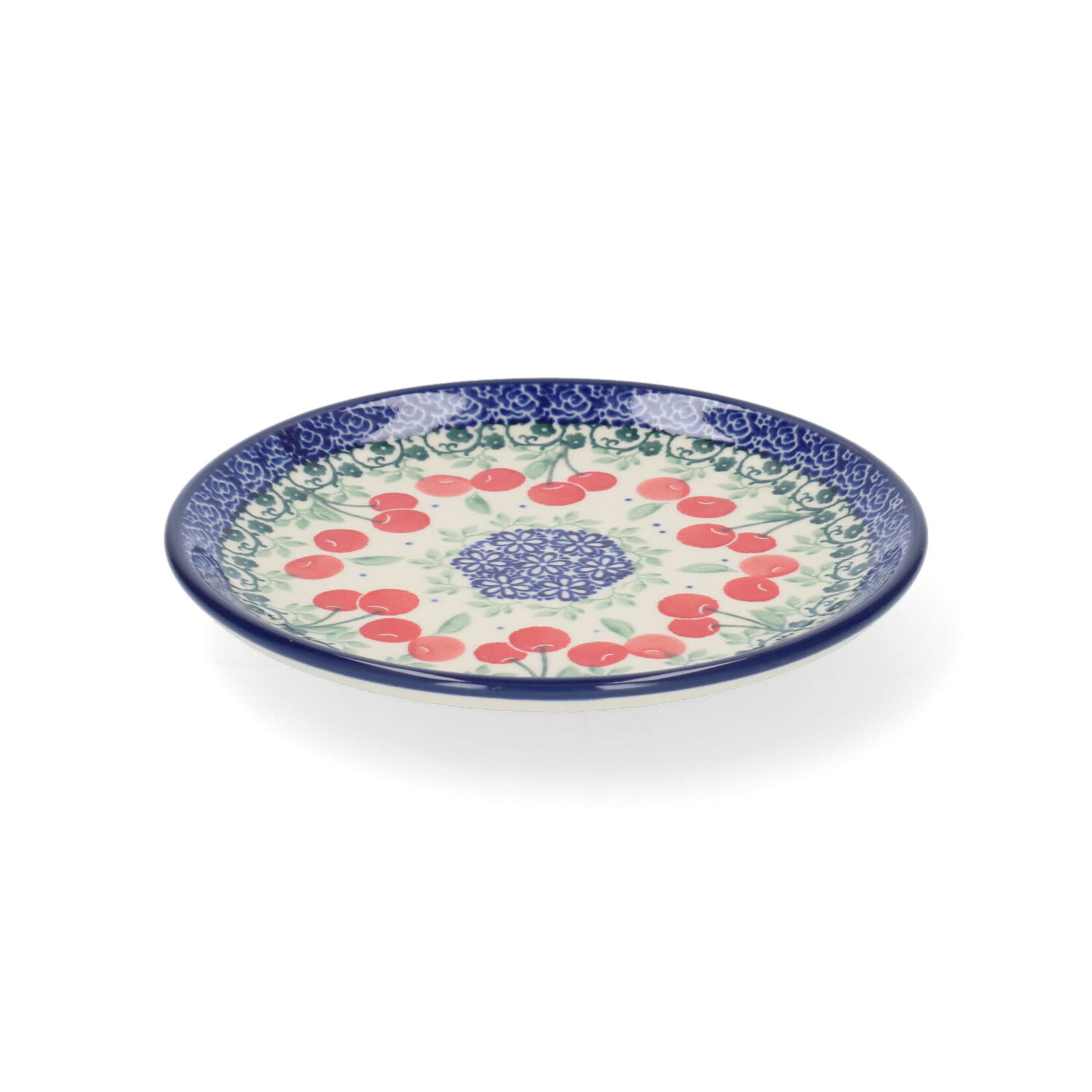 Bunzlau Castle Bunzlau Castle gebaksbord  Cake dish bord 16 cm Cherries Bunzlau Castle 1261-3496
