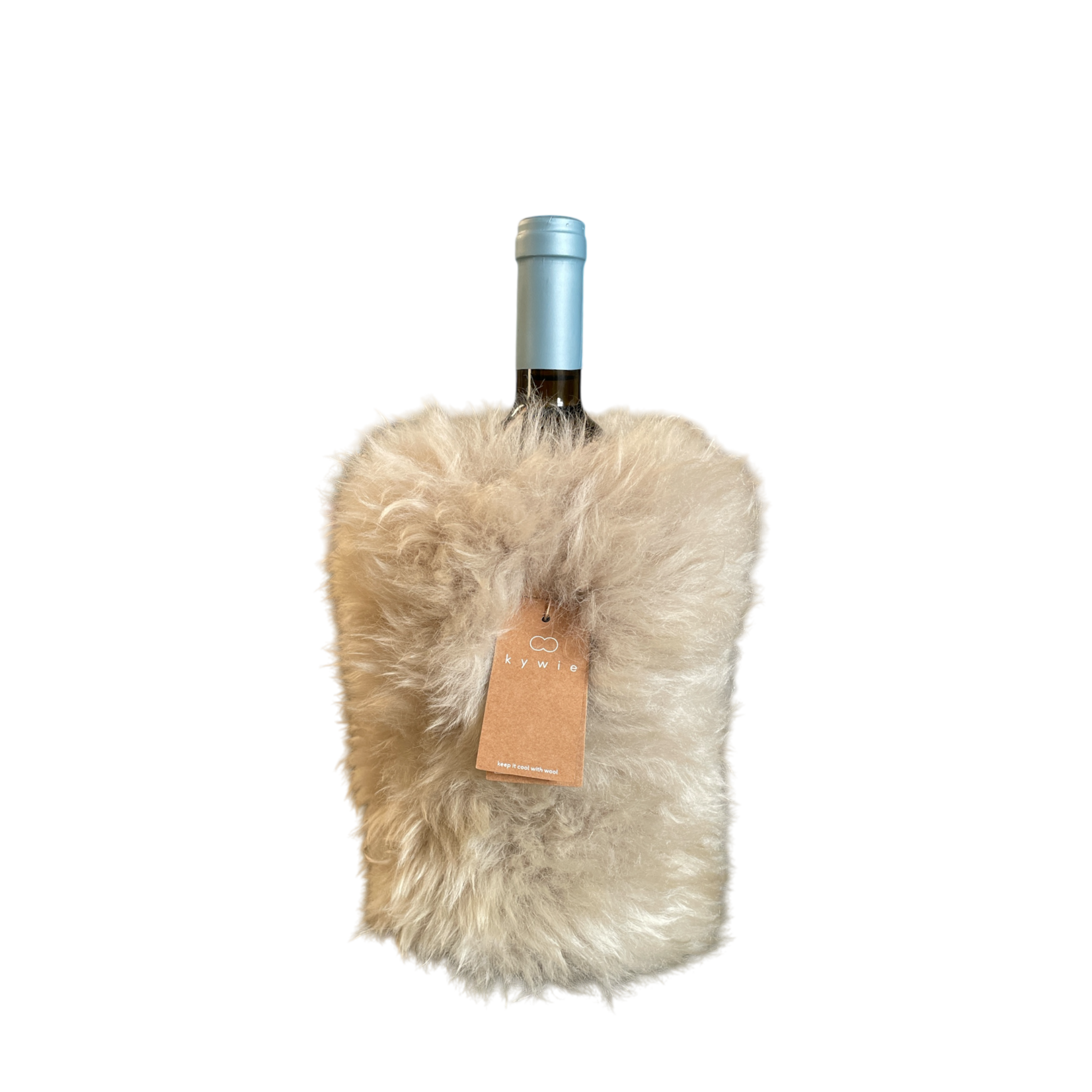 Kywie, keep it cool with wool Wijn koeler Kywie Wine Cooler wijnkoeler Fluffy Stone reverse Kywie Wfluff38