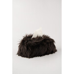 Kywie, keep it cool with wool Kywie Tissue box cover Fluffy Choco Kywie keep it cool with wool T-boxfluff04