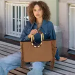 Reisenthel Reisenthel LoopShopper M Western bruin met franje Reisenthel OS6062