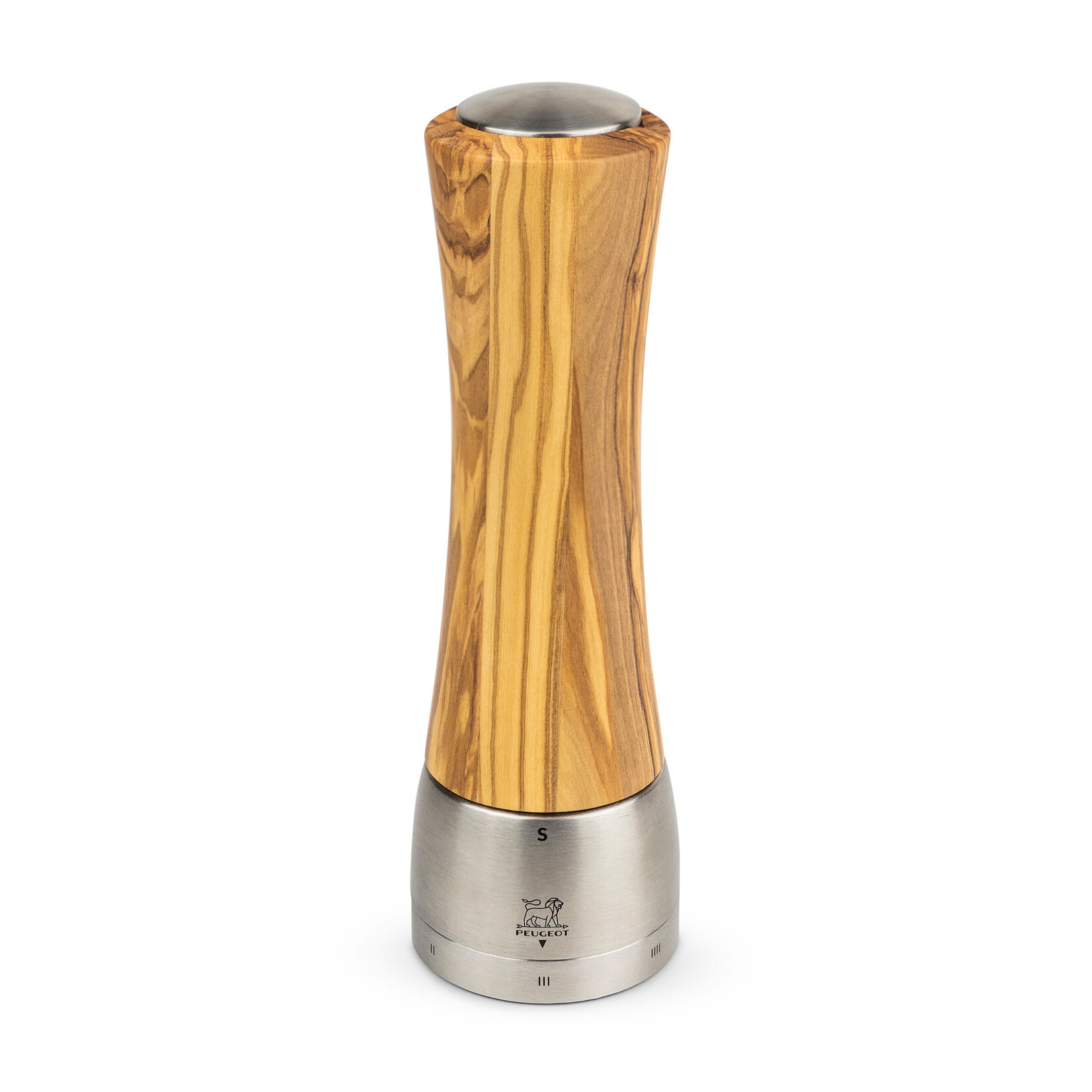 Peugeot 21 cm Peugeot Madras olijfhout & Inox U-Select Zirlion zoutmolen 21 cm  Peugeot 3617100