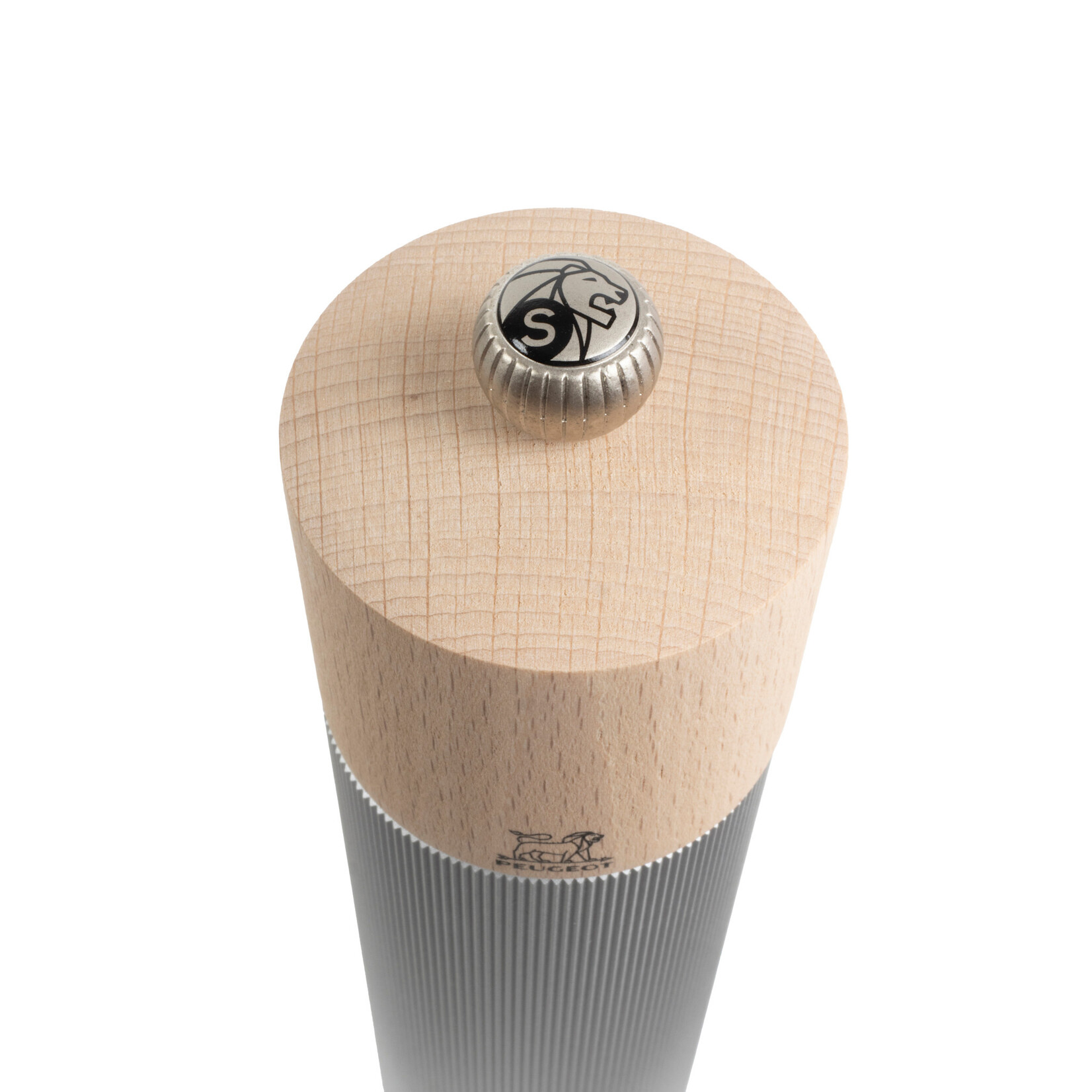 Peugeot 22 cm Peugeot Line Naturel + Aluminium rvs maalwerk zoutmolen 22 cm  Peugeot 44862