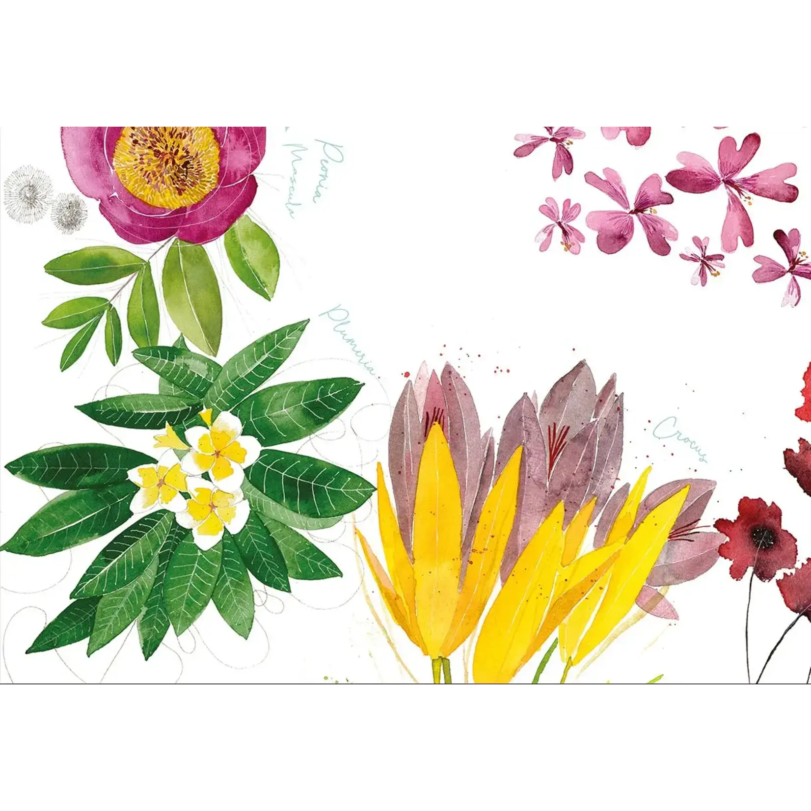 The NapKing The NapKing Flora Rosa tafelkleed 180 x 270 cm Linnen Premium Flora Rosa 180 x 270 cm