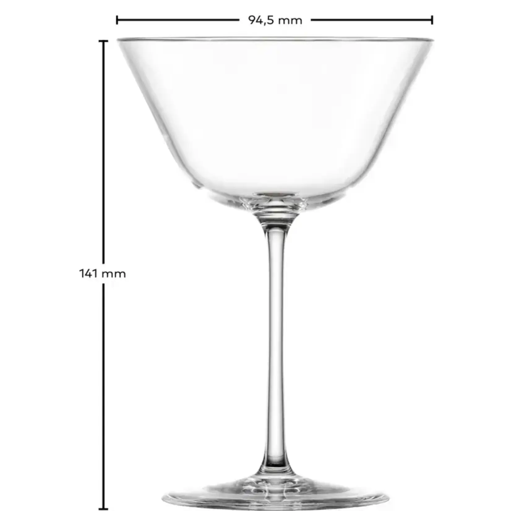 Zwiesel Collection Glas set-4 Martini glas Zwiesel Glas Tone martini glazen 182 ml Zwiesel Glas Tone 86