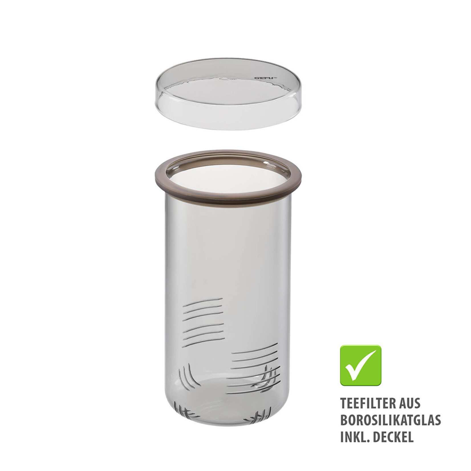 Gefu 1500 ml rookglas theepot met theefilter en rechaud Gefu Trevio theepot set Gefu 12909