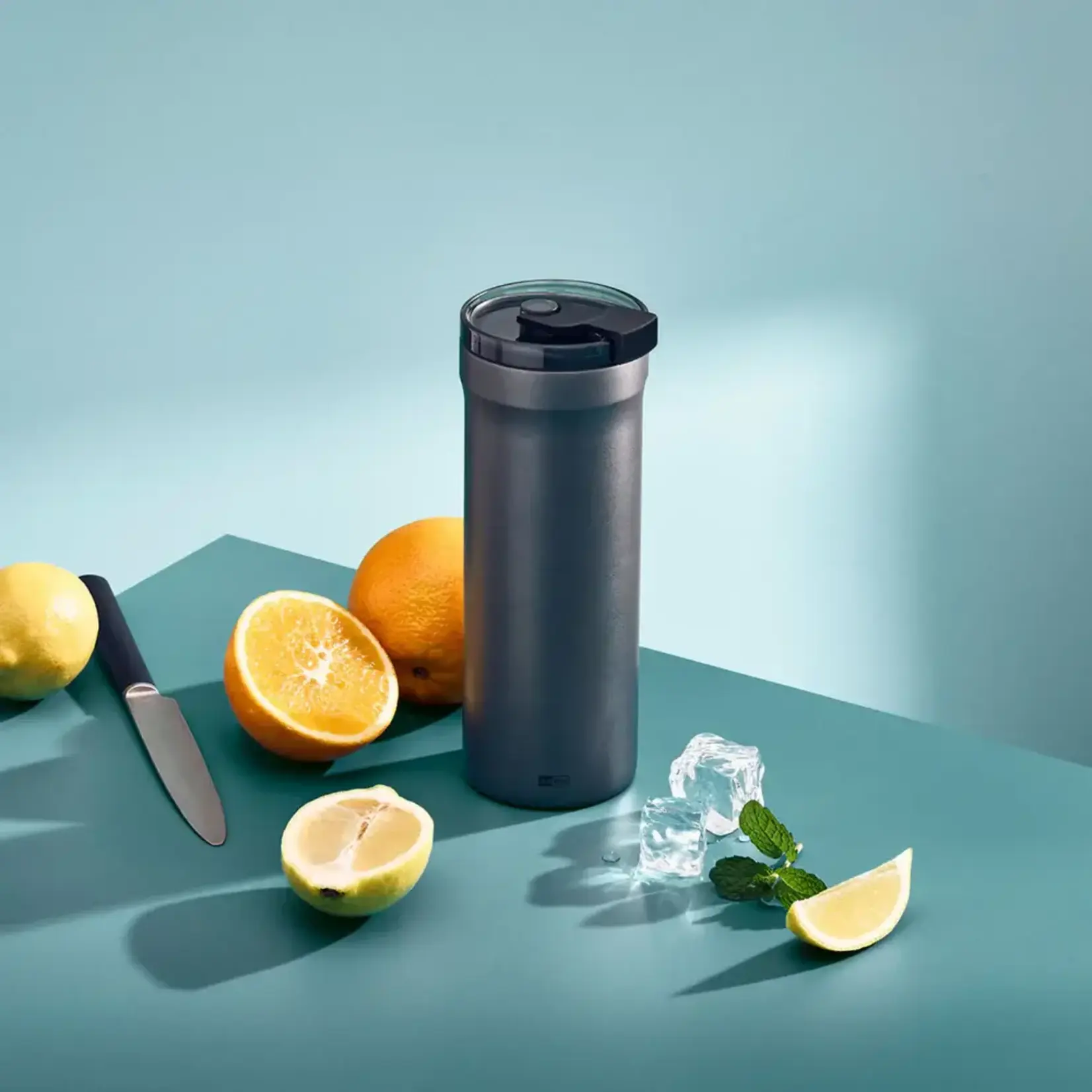 AdHoc AdHoc 500 ml Pulse thermosbeker dark grey AdHoc Pulse to go beker donkergrijs AdHoc TT32