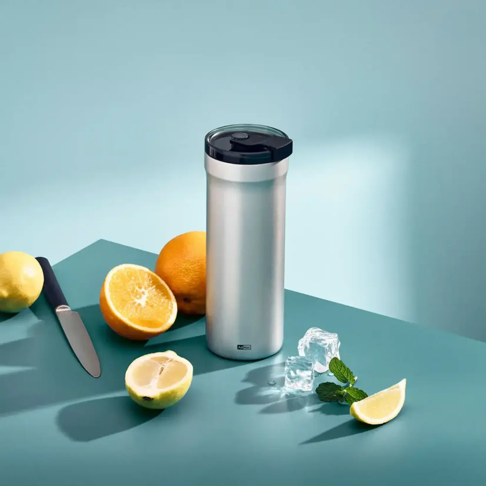 AdHoc AdHoc 500 ml Pulse thermosbeker light grey AdHoc Pulse to go beker lichtgrijs AdHoc TT33
