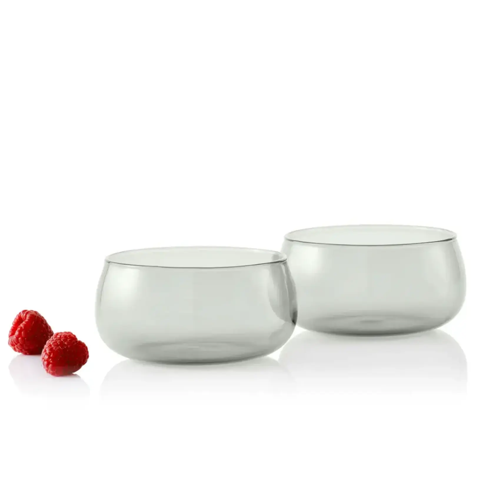 AdHoc AdHoc 300 ml schaaltjes set 2 Yuna AdHoc Yuna set-2 schaaltjes hittebestendig grijs glas Ad Hoc sb61