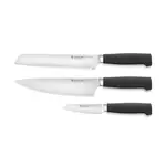 Wüsthof, messen uit Solingen 3 delig messenset Wusthof Partner halve krop koksmes 20, broodmes 20 en officemes 9 cm Wusthof 1061860301