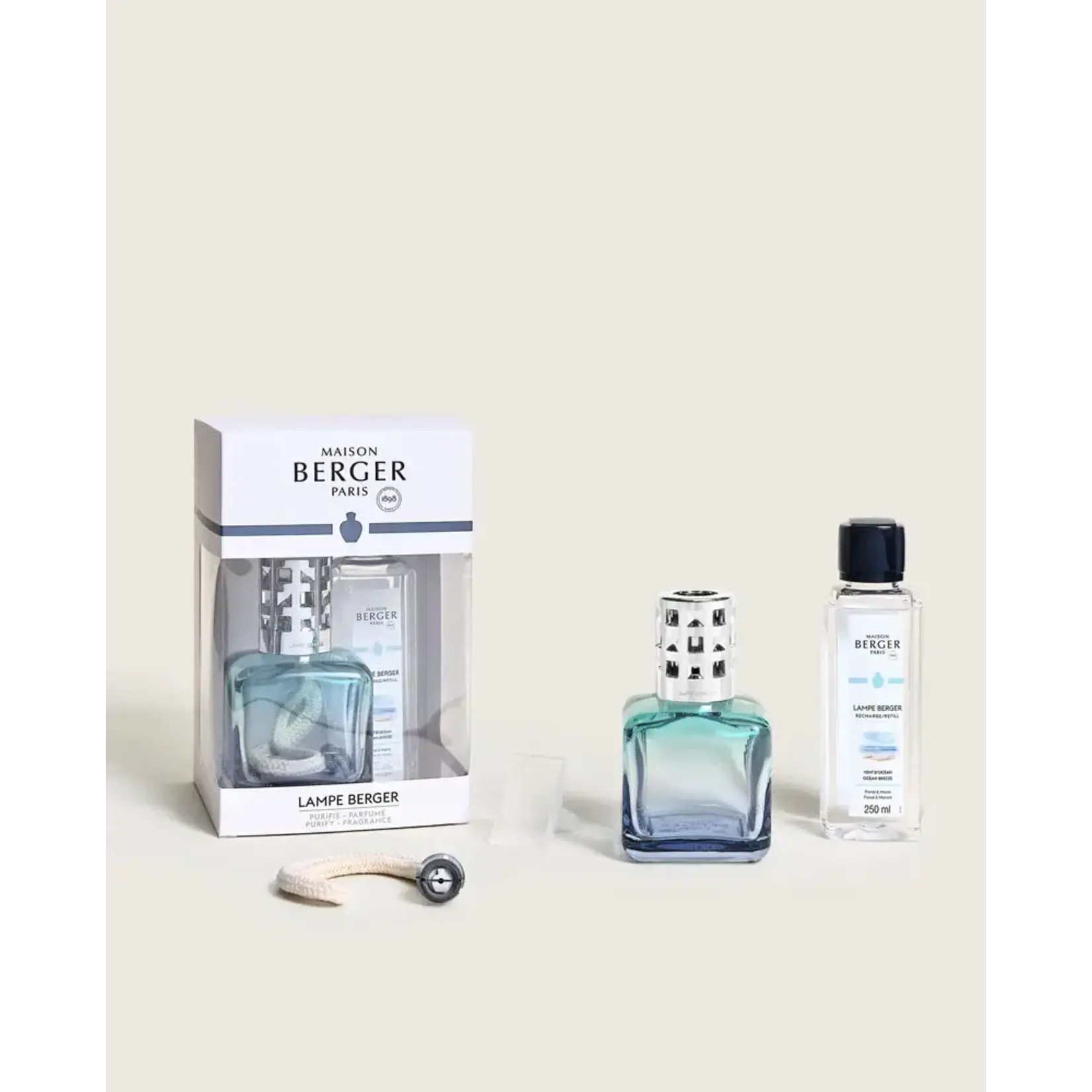 Maison Berger Paris 1898 Lampe Berger Lampe Berger Giftset Glaçon Turquoise - Bleue Lampe Maison Berger 4898