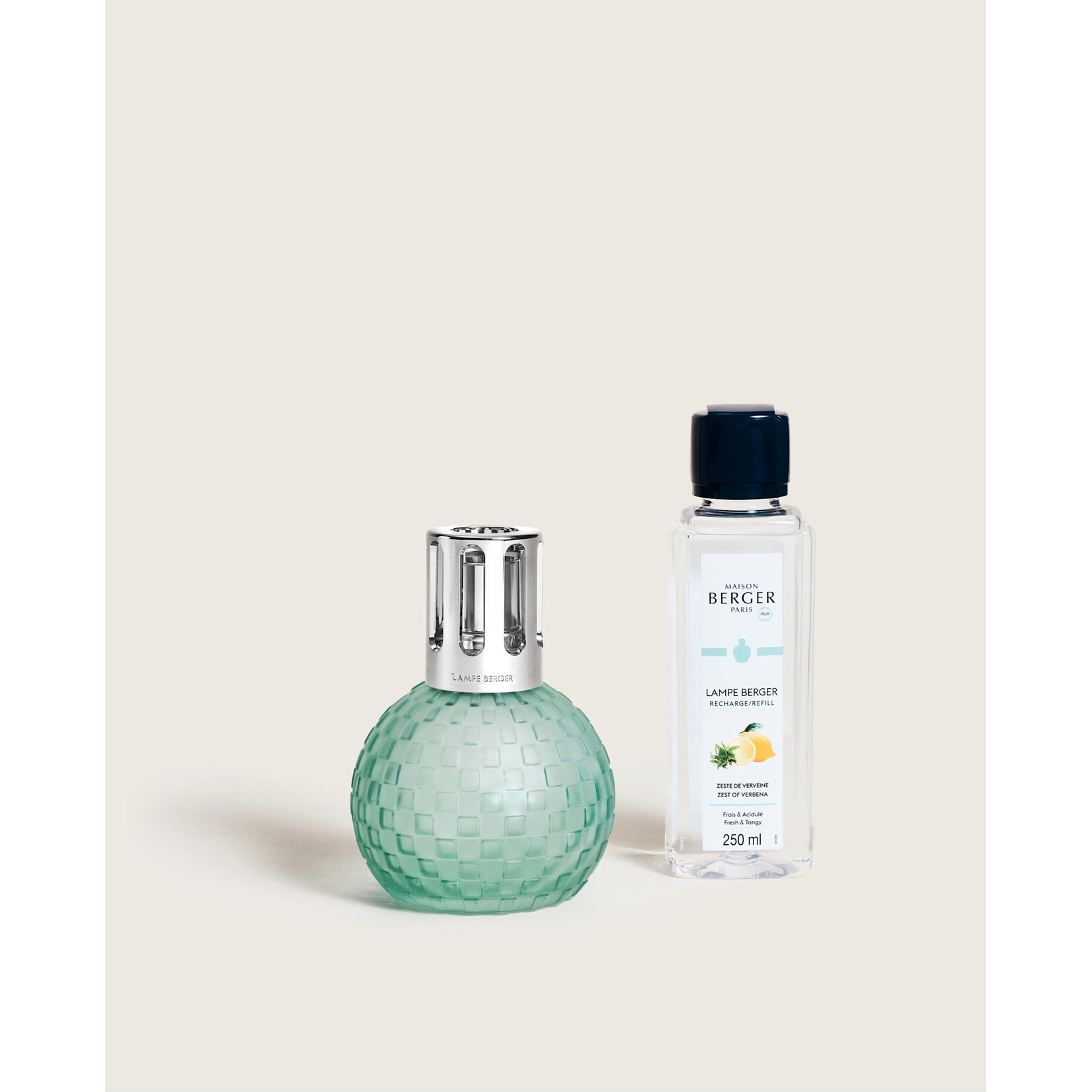 Maison Berger Paris 1898 Maison Berger Lampe Giftset brander met lont Disco Menthe grivree mat groen Maison Berger 4900