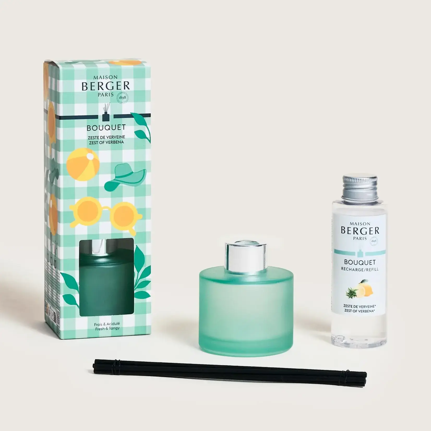 Maison Berger Paris 1898 mini Parfumsticks Estivale Zeste de Verveine Maison Berger mini bouquet Zest of verbena Maison Berger 7893