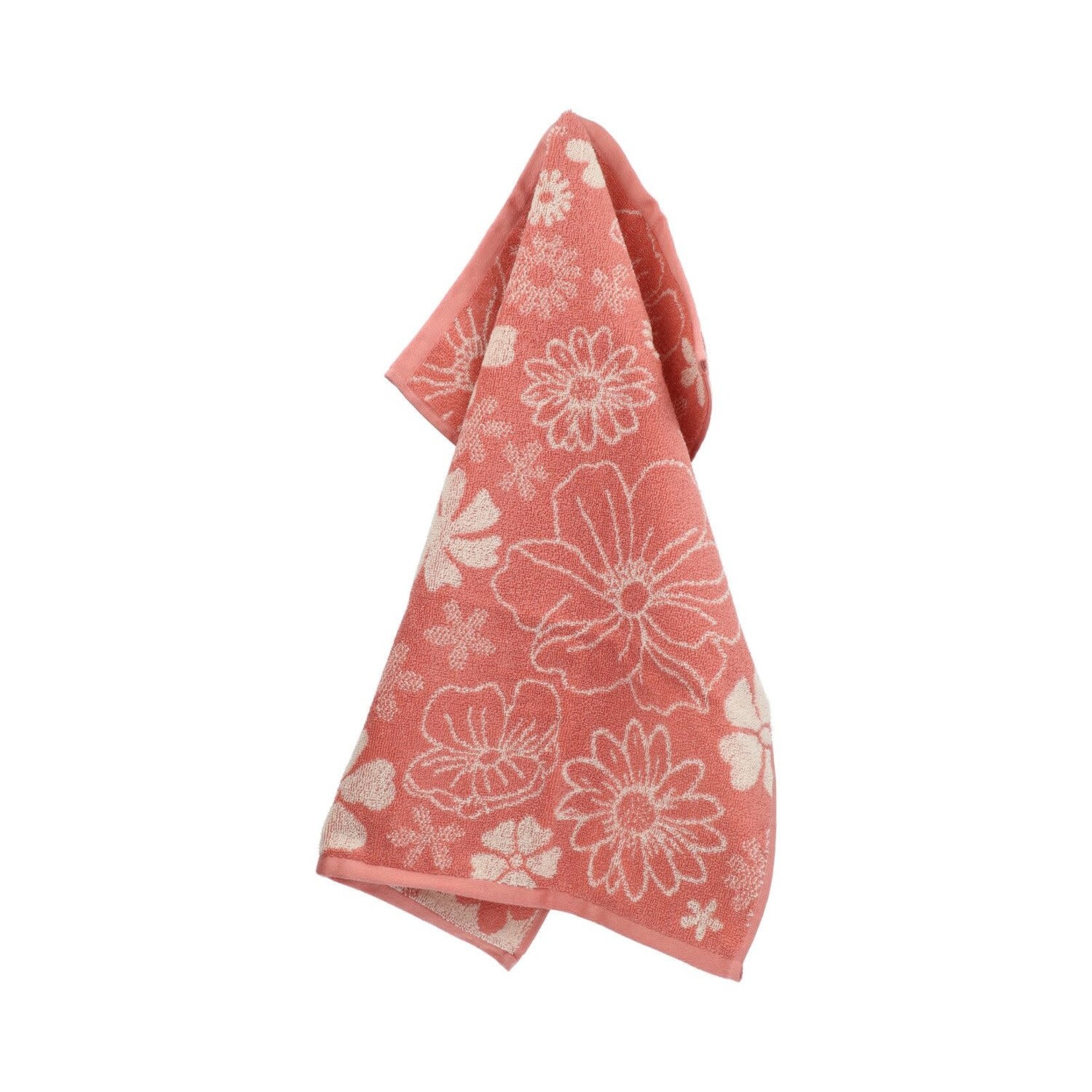 Bunzlau Castle Bunzlau Castle KitchenTowel Flowerbed Pink roze keukendoek GOTS Bunzlau Castle 6373-g
