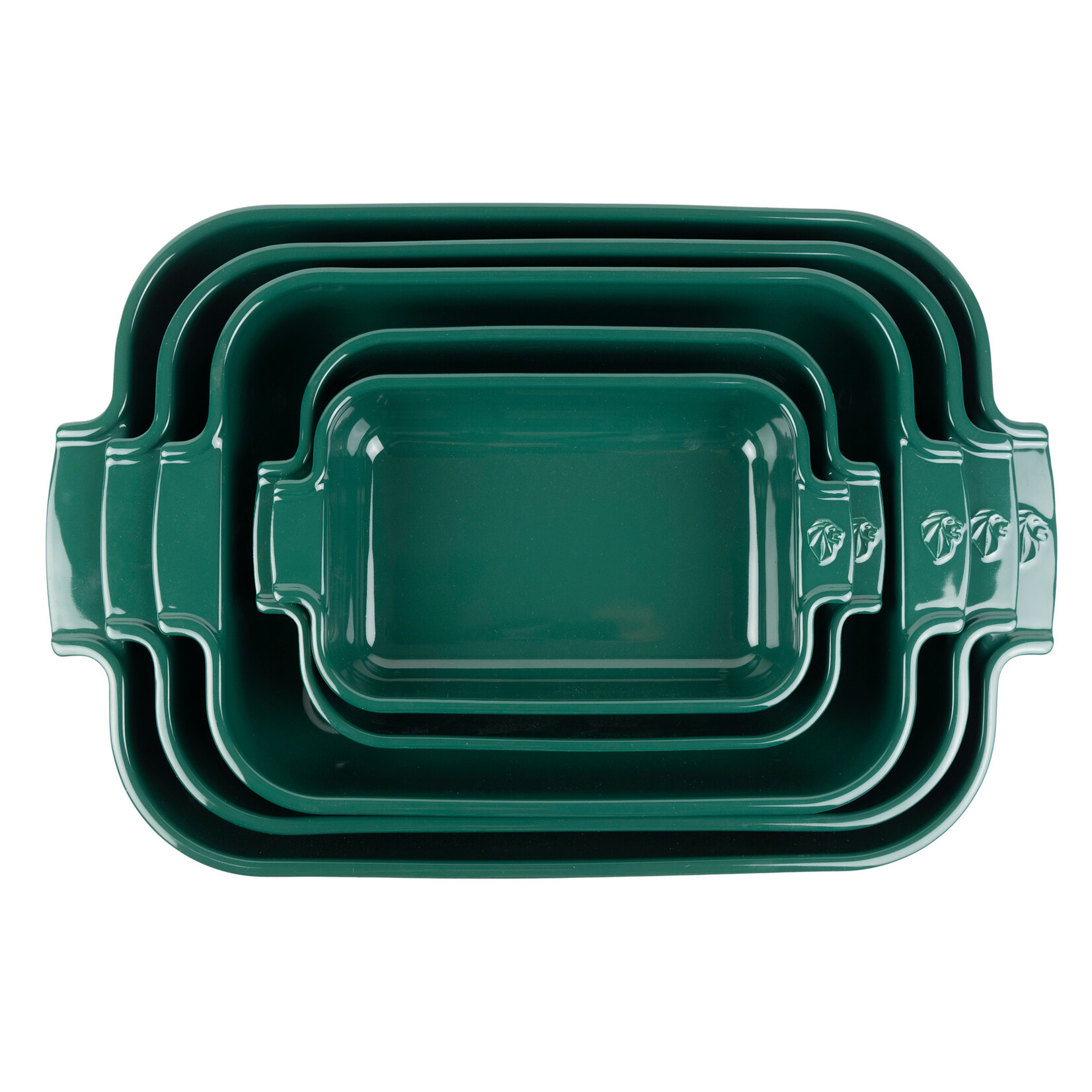Peugeot Peugeot Appolia bosgroen ovenschaal 850 ml 22 cm 180x120x45 mm Vert Foret rechthoek Peugeot 62101