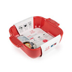 Peugeot Peugeot Appolia Rood ovenschaal 660 ml 18 cm 130x130x45 mm Rouge vierkant Peugeot 61173