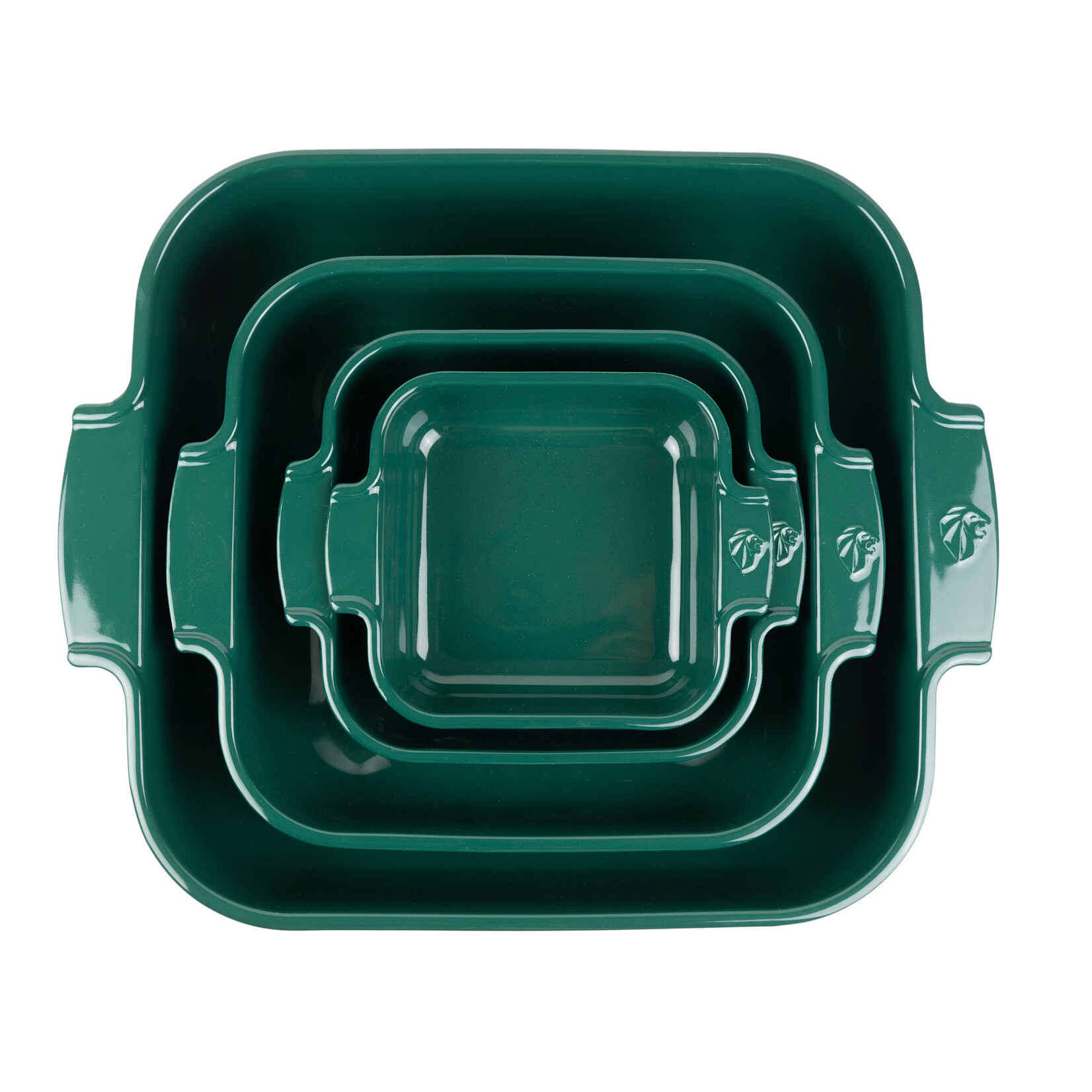 Peugeot Peugeot Appolia Bosgroen ovenschaal 2700 ml 28 cm 225x225x65 mm Vert Foret vierkant Peugeot 62125