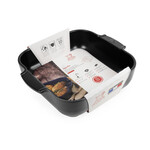 Peugeot Peugeot Appolia Satijnzwart ovenschaal 2700 ml 28 cm 225x225x65 mm Satin Black vierkant Peugeot 61548
