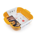 Peugeot Peugeot Appolia Saffraangeel ovenschaal 2700 ml 28 cm 225x225x65 mm Jaune Safran vierkant Peugeot 61463