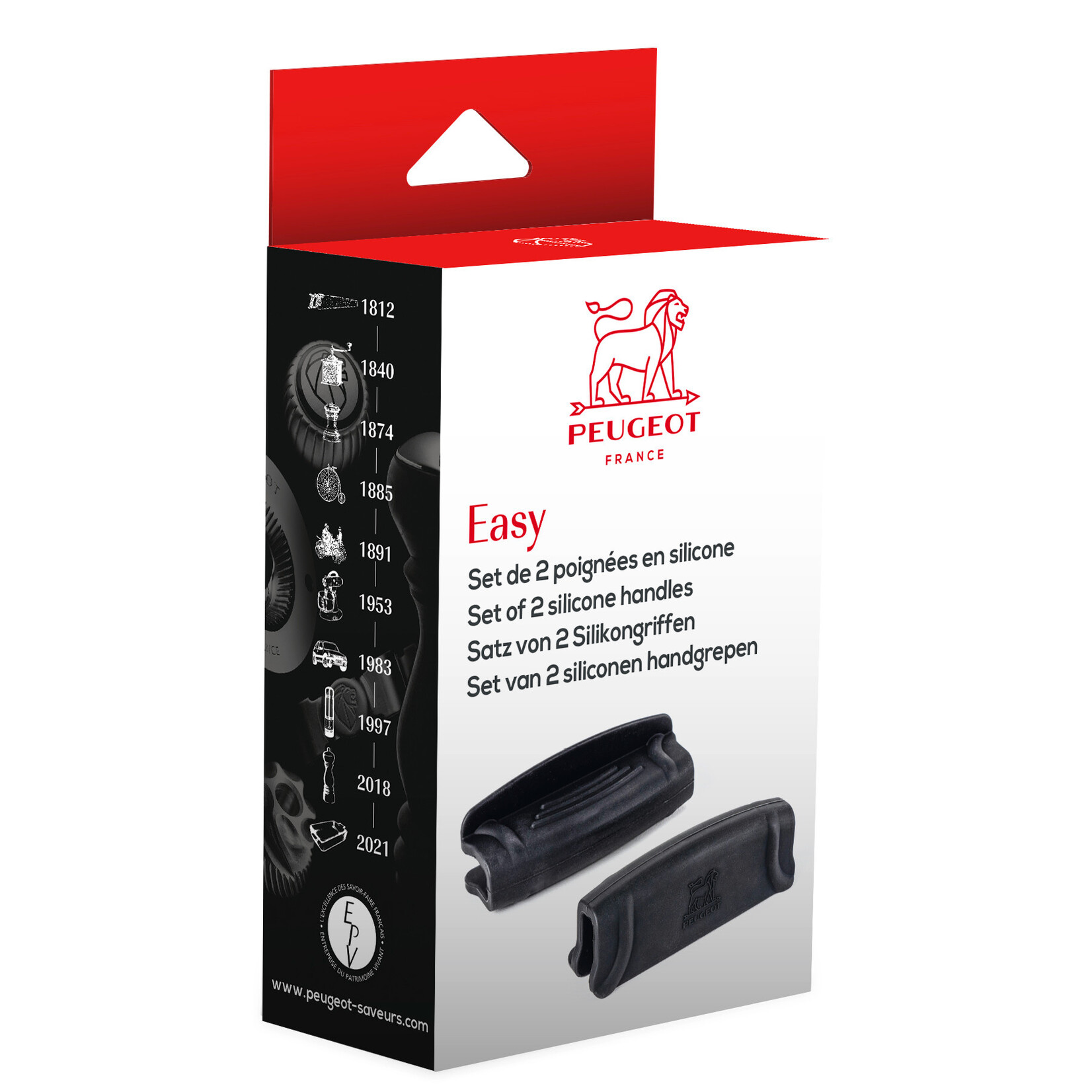 Peugeot Peugeot Easy set-2 siliconen greepjes om Peugeot Appolia ovenschalen veilig te kunnen vastpakken Peugeot 62200
