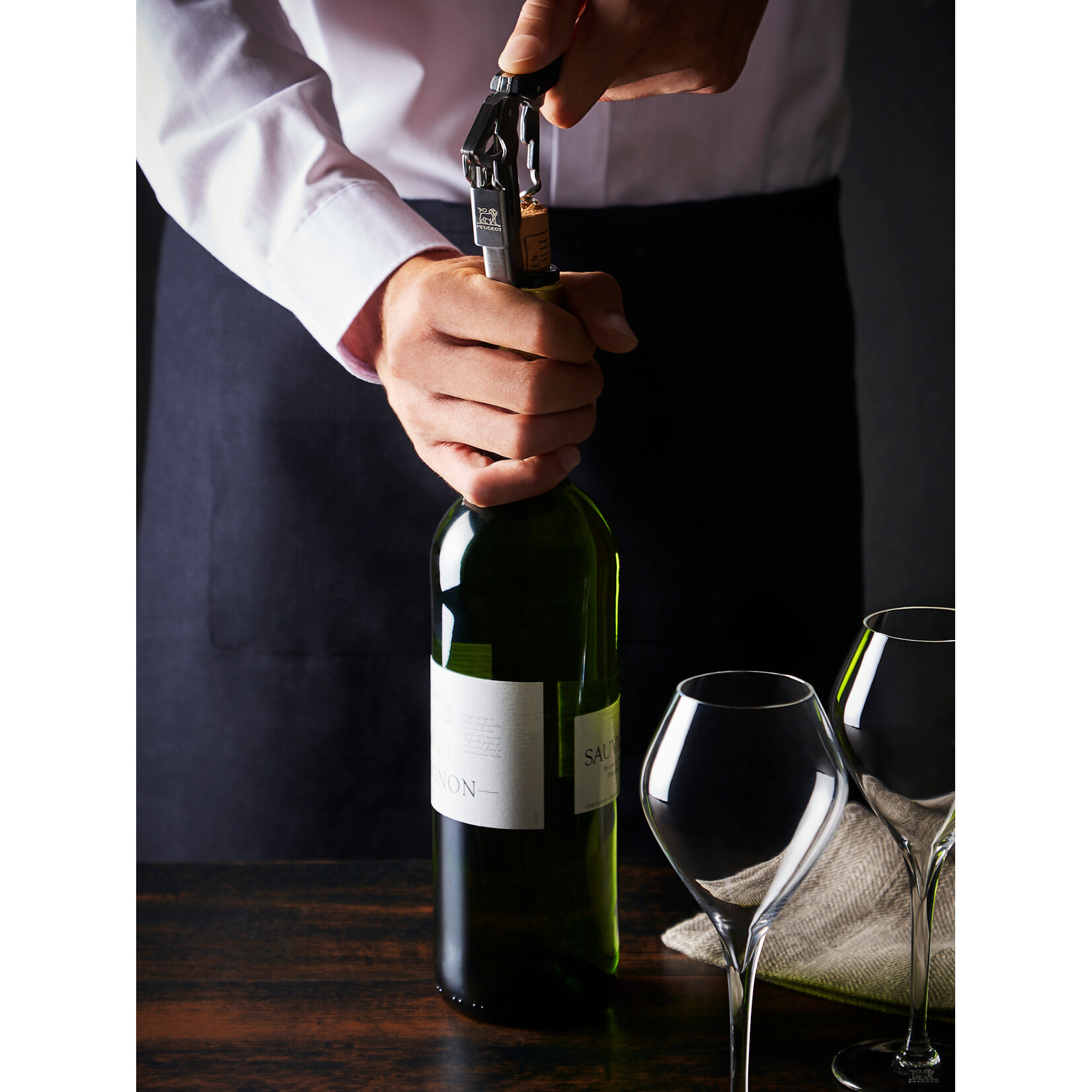 Peugeot Peugeot Clavelin Kurkentrekker sommelier kelnersmes met speciale hefboom ABS Peugeot  200435