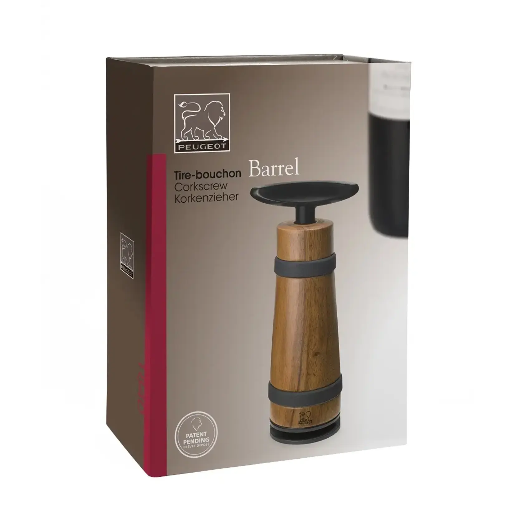 Peugeot Peugeot Barrel Kurkentrekker die doet denken aan een wijnvat Peugeot 200565