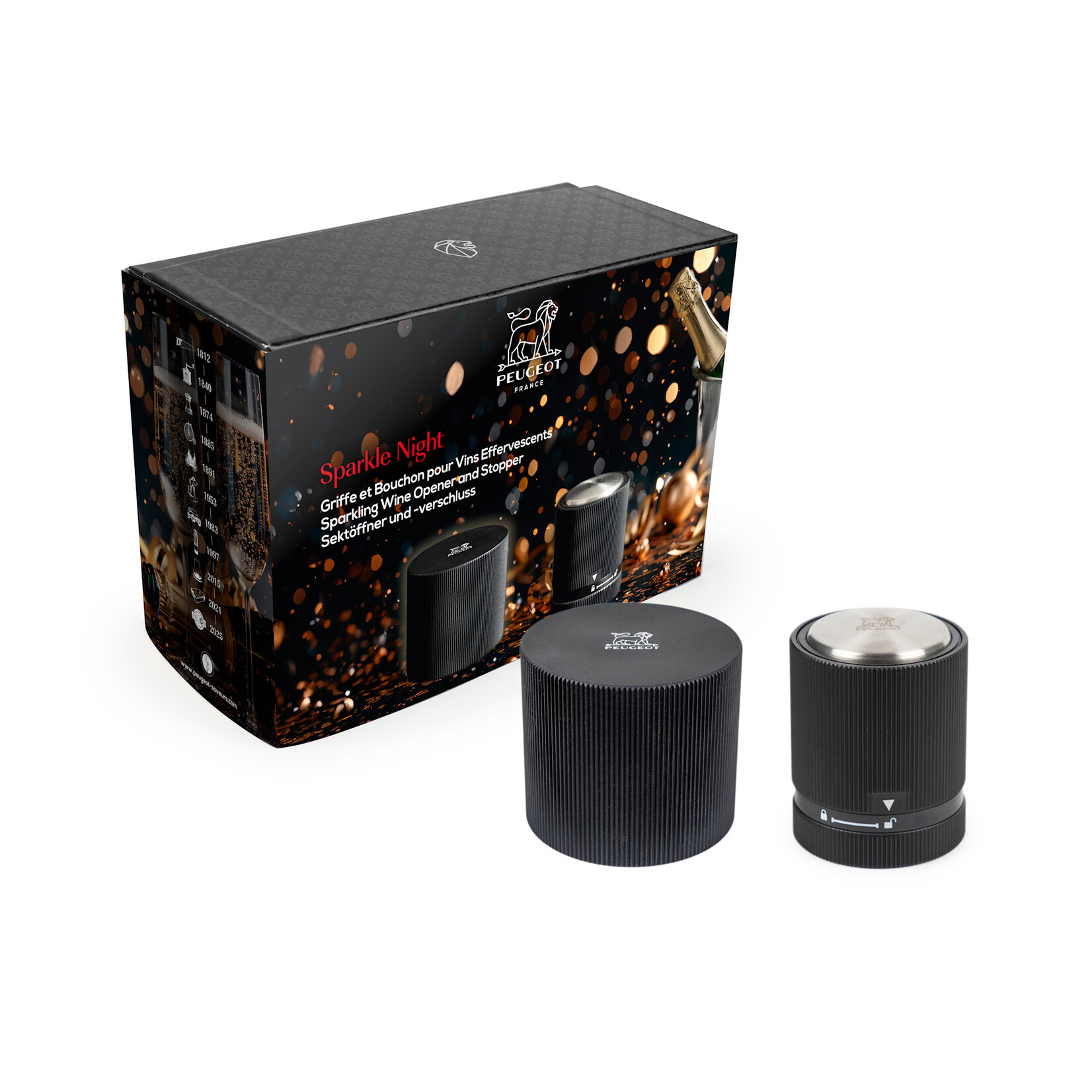 Peugeot Peugeot Sparkle Night Champagne opener en Schuimwijn afsluiter stopper  Peugeot 210953