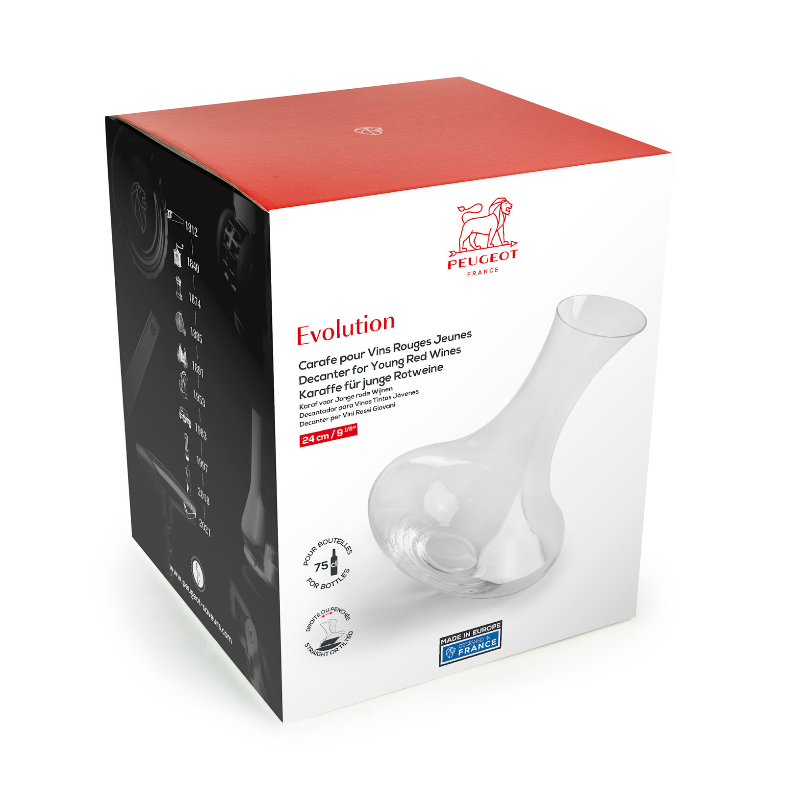 Peugeot Peugeot Evolution Decanteer karaf voor jonge rode wijn Peugeot  230371