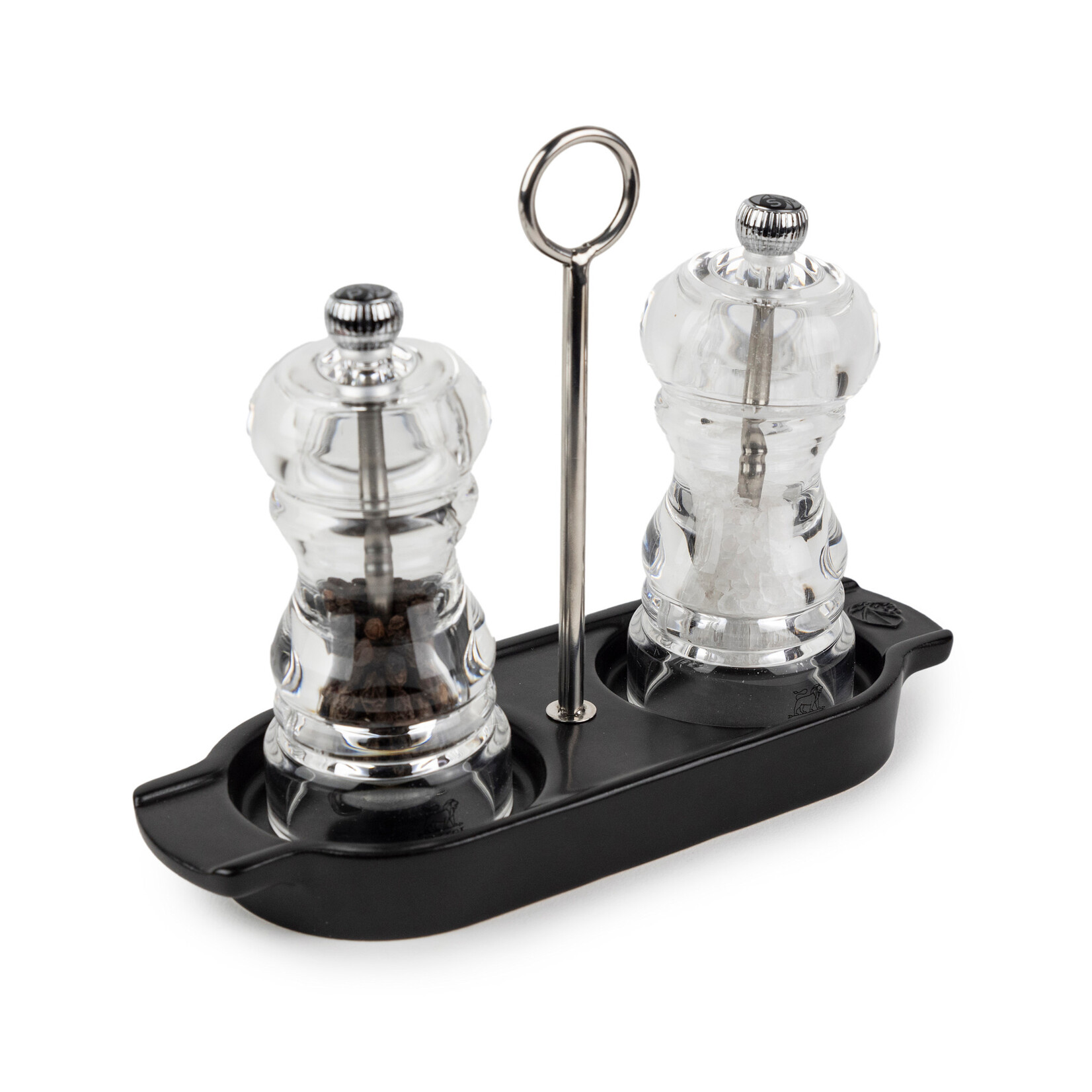 Peugeot Peugeot Linea keramiek satijn zwarte houder voor 2 tot Ø 65 mm molens Peugeot 44527