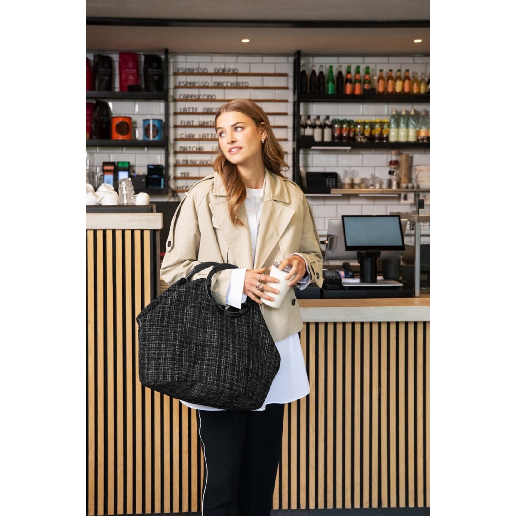Reisenthel Reisenthel Loopbag Hobo  Boucle Black Reisenthel OP7094