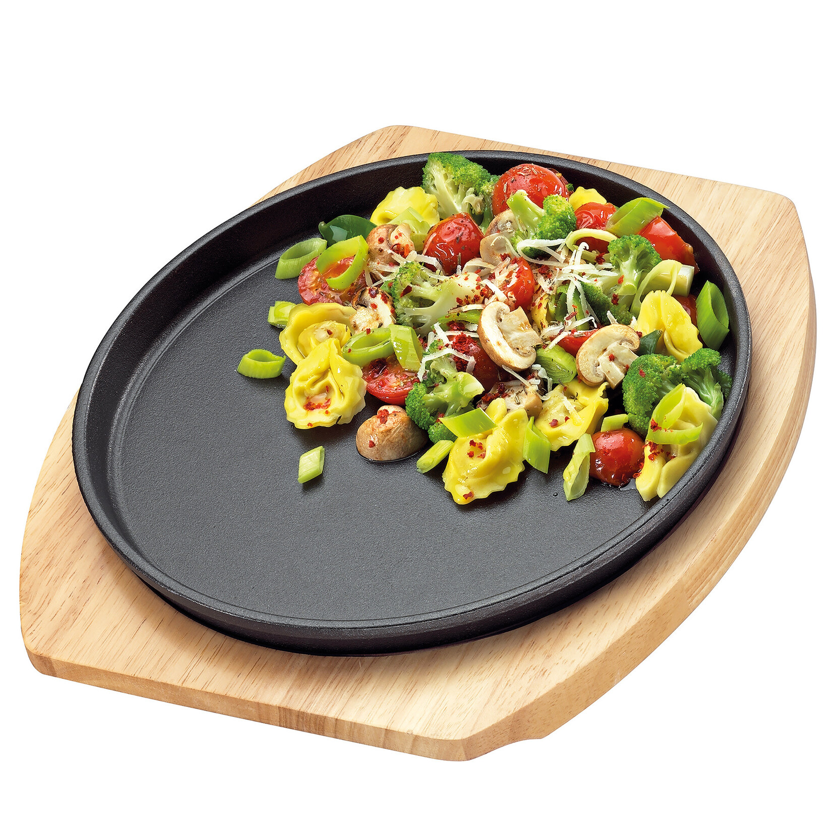 Kuchenprofi Ø 24 cm gietijzeren barbecue, grill oven en plaat voor op elk fornuis Kuchenprofi 0305301024
