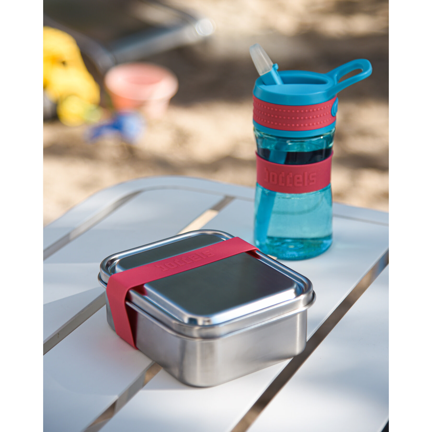 Diverse Merken rvs Lunchbox Boddels smacht 800 ml lunchtrommel rvs Raspberry red rvs Boddels B808000001