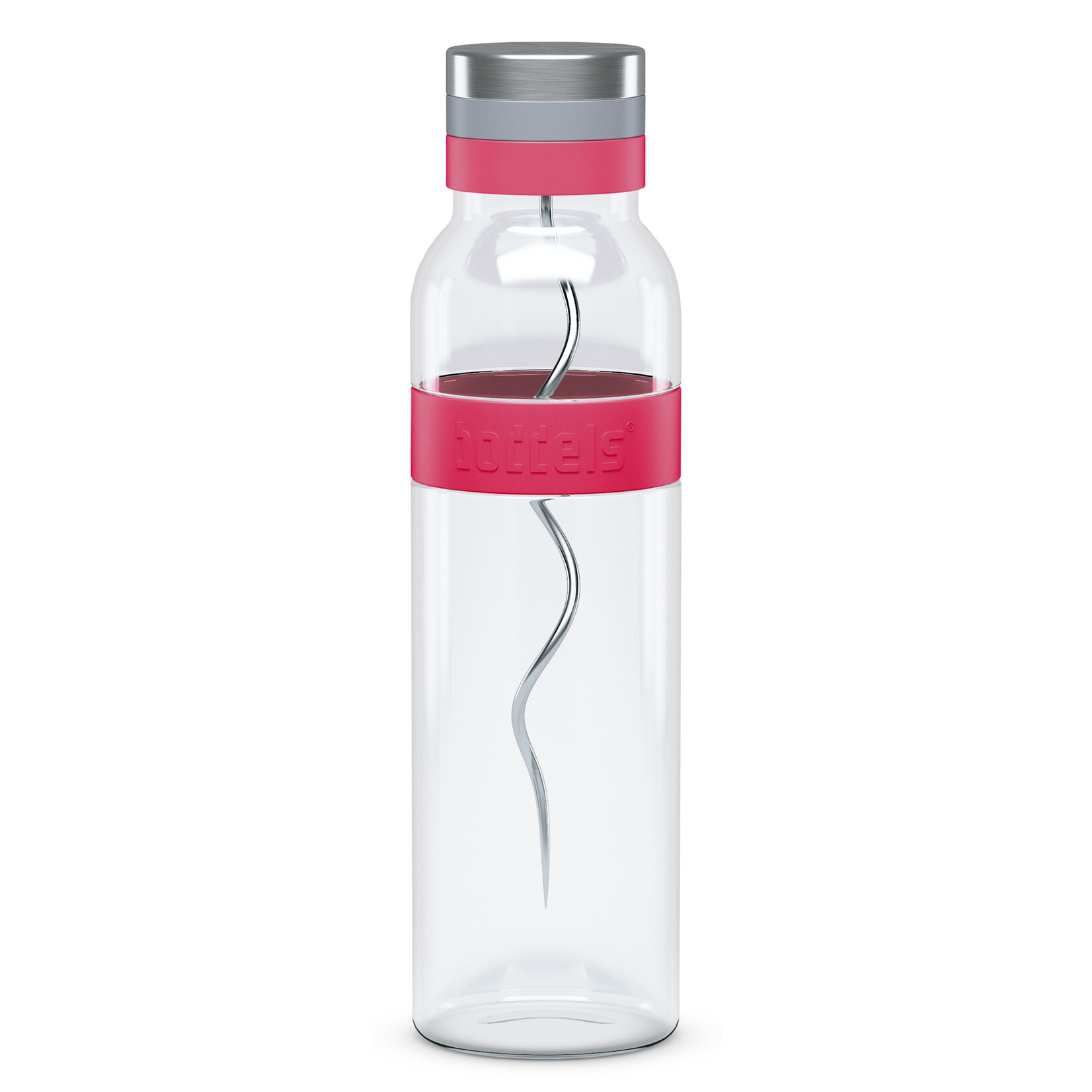 Diverse Merken Boddels karaf met spies Raspberry red 1100 ml karaf met fruitspies Boddels 508000001