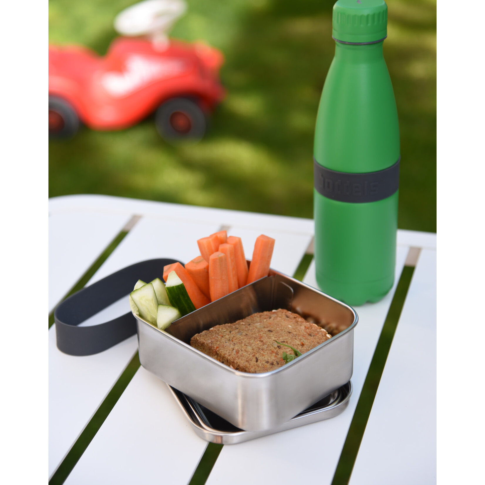 Diverse Merken rvs Lunchbox Boddels smacht 800 ml lunchtrommel rvs Anthraciet rvs Boddels B808000007