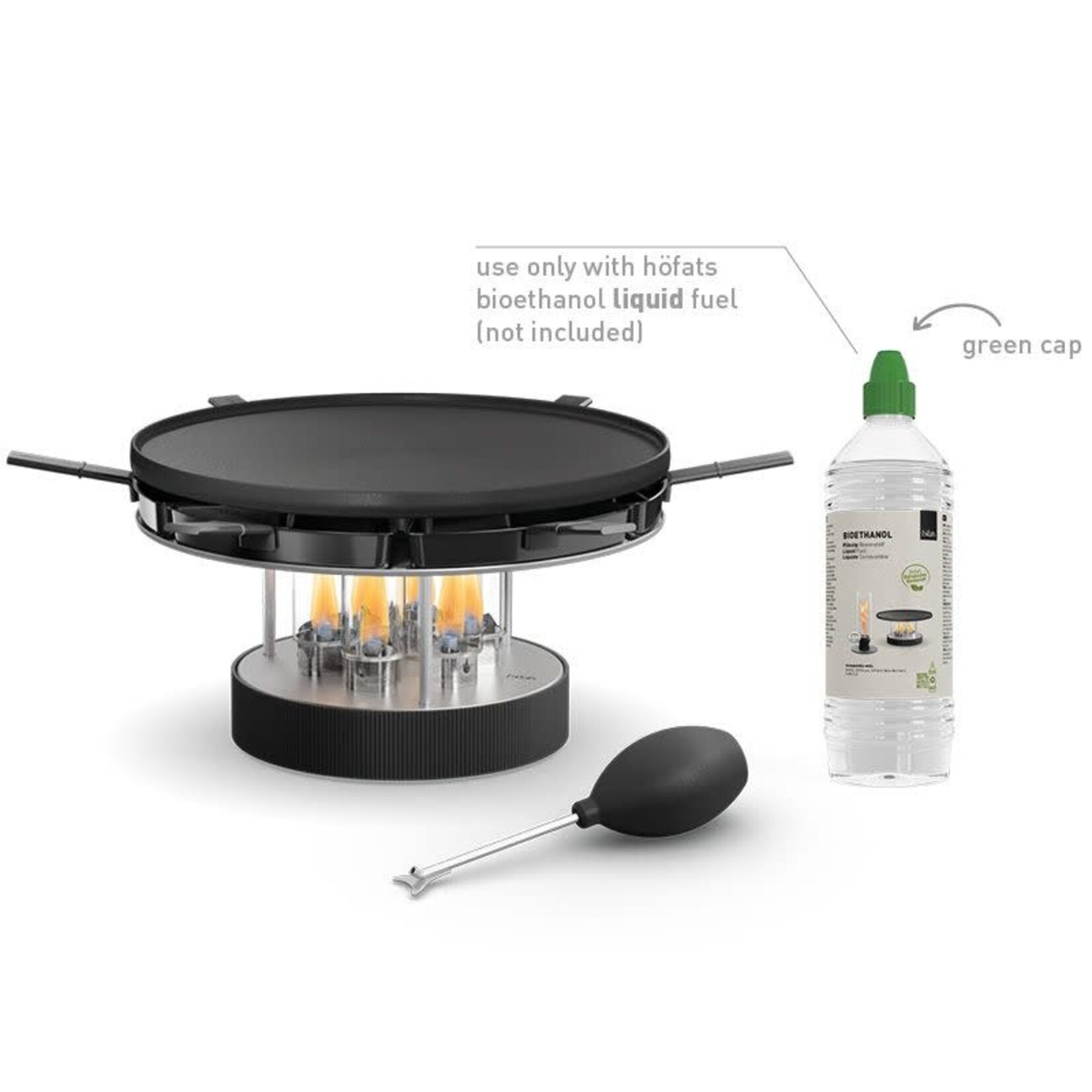 Höfats - Hofats toevoeging met 6 pannetjes voor Höfats Circle 35 tabletop grill Hofats tafelgril pan set Hofats 01092