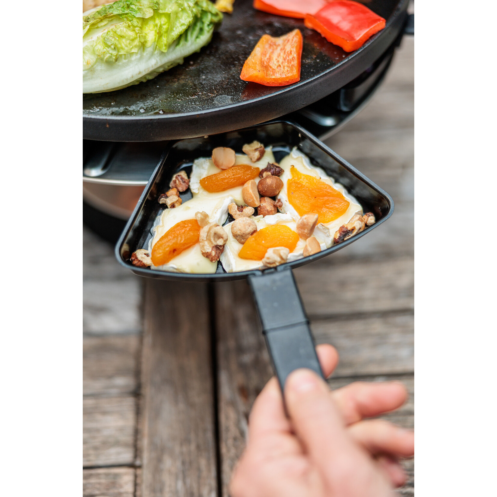 Höfats - Hofats Höfats Circle 35 tabletop grill pro Hofats tafelgrill met 6 pannetjes uitbreiding Hofats 01064 + 01092