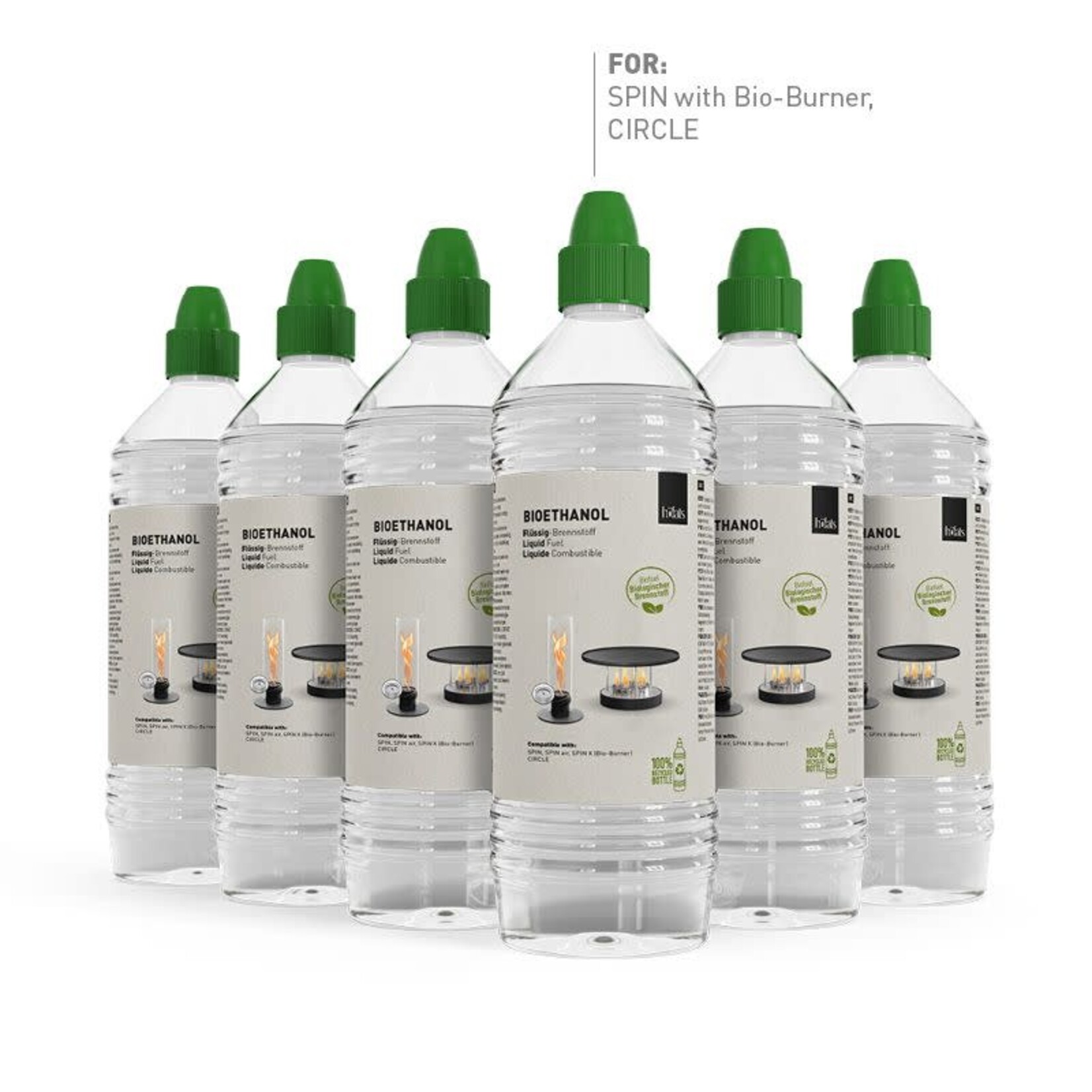 Höfats - Hofats Höfats 6 flessen vloeibare Bio ethanol voor Hofats Circle of Spin 00525