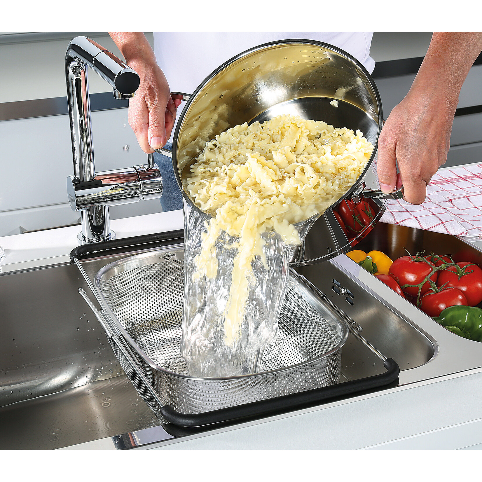 Kuchenprofi 340 x 245 mm vergiet zeef uittrekbaar Kuchenprofi Deluxe zeef Kuchenprofi 2506102834