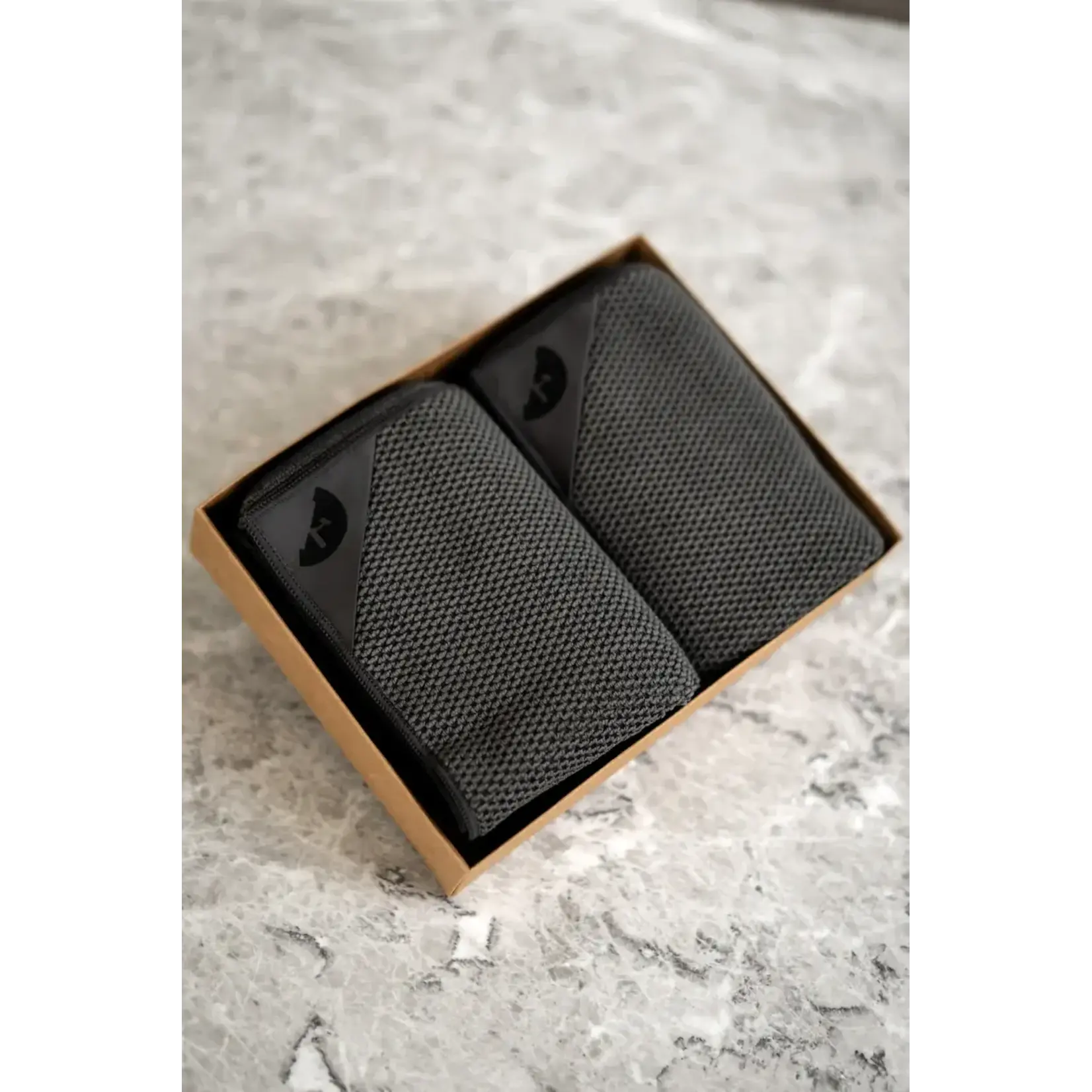 Klud Klud Wafel Charcoal theedoek, handdoek, poleerdoek, glazendoek of keukendoeken set-2 Klud KD-503
